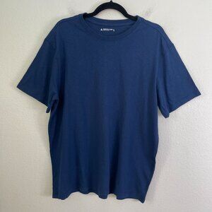 NWOT American Giant Mens Large‎ Navy Premium Slub Crew Tee Short Sleeve T Shirt